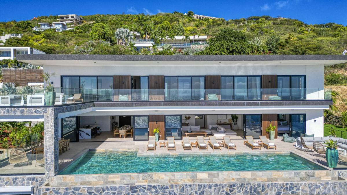 4_A louer villa 12 personnes Indigo Bay Saint Martin - Vue ensemble